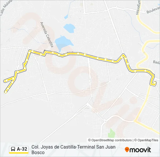 A-32 Bus Line Map
