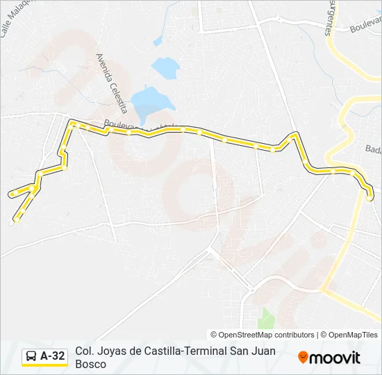 A-32 Bus Line Map