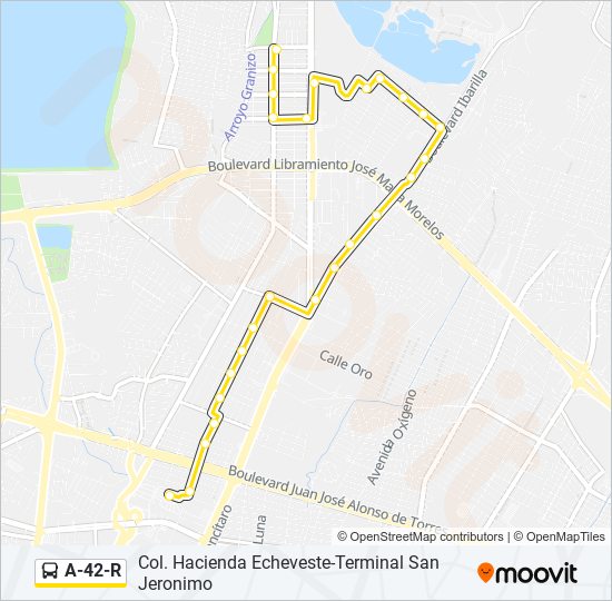 A-42-R bus Line Map