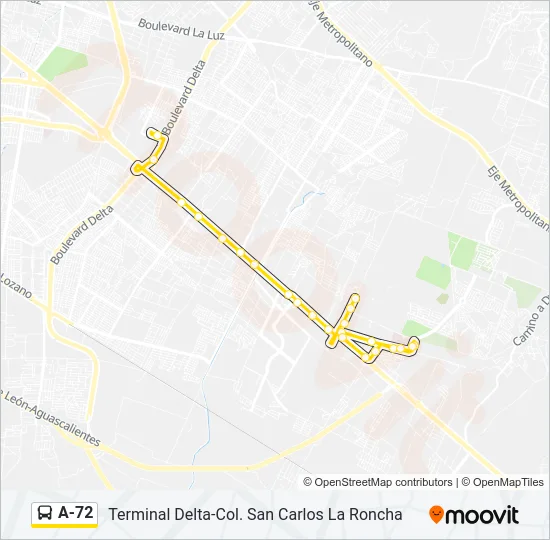 A-72 Bus Line Map