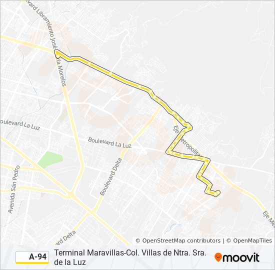 A-94 bus Line Map