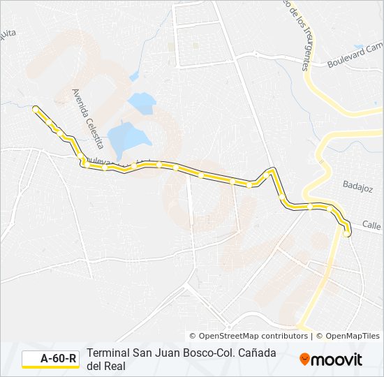 A-60-R bus Line Map