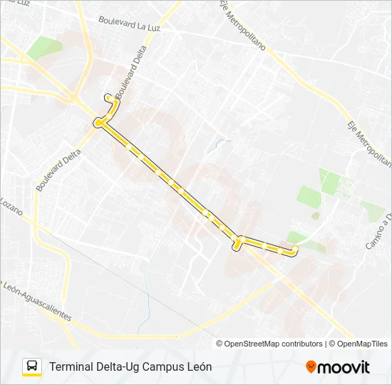 A-56 OTE Bus Line Map
