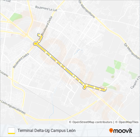 A-56 OTE bus Line Map