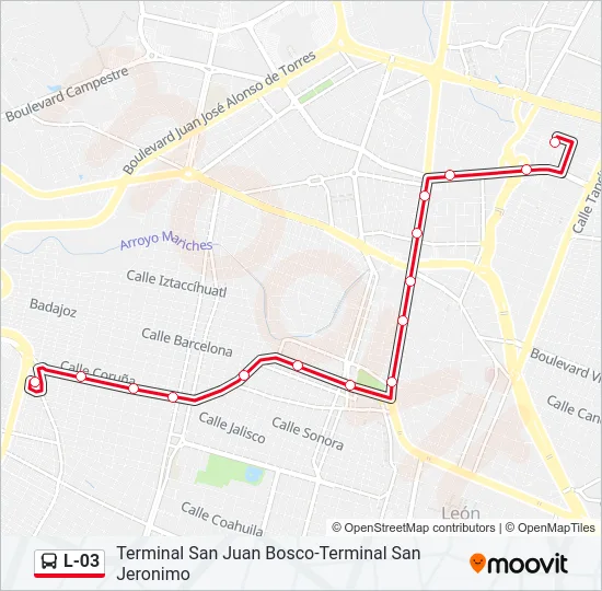 L-03 Bus Line Map