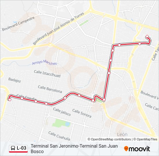 L-03 Bus Line Map