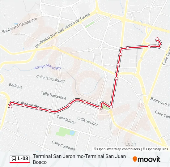 L-03 Bus Line Map