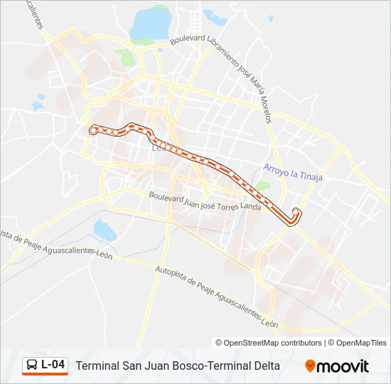L-04 Bus Line Map
