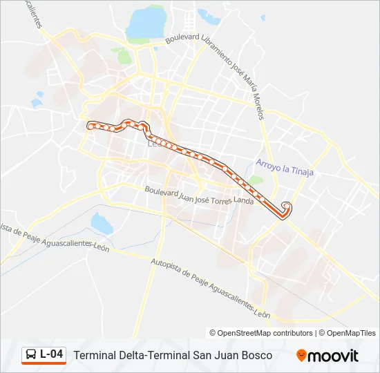 L-04 Bus Line Map