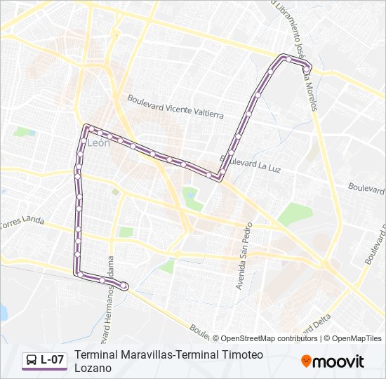 L-07 bus Line Map