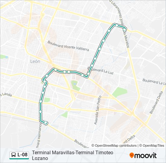 L-08 bus Line Map