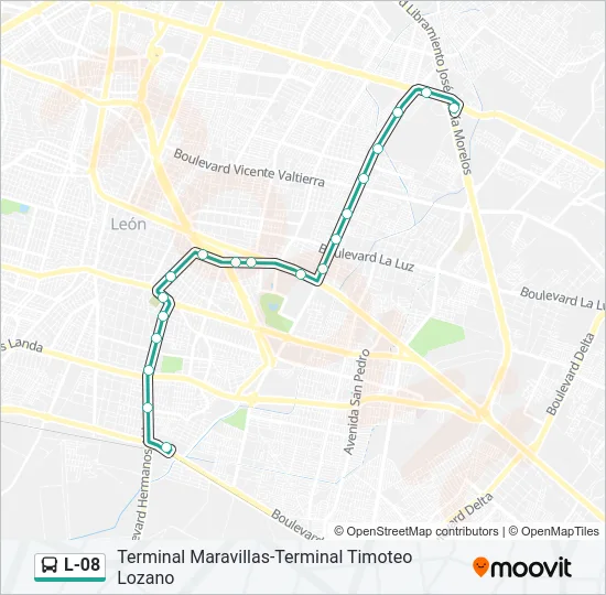 L-08 Bus Line Map