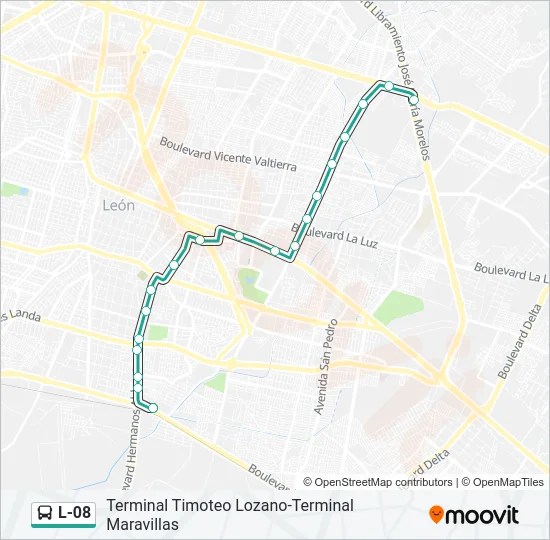 L-08 Bus Line Map