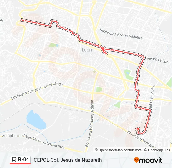 R-04 Bus Line Map