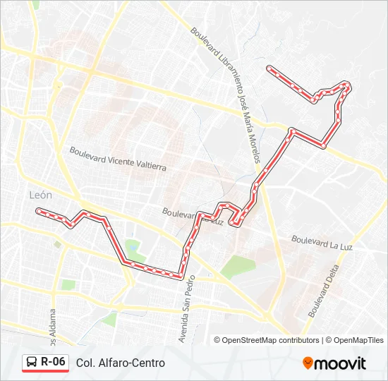 R-06 Bus Line Map