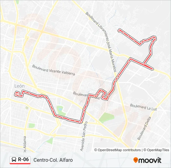 R-06 Bus Line Map