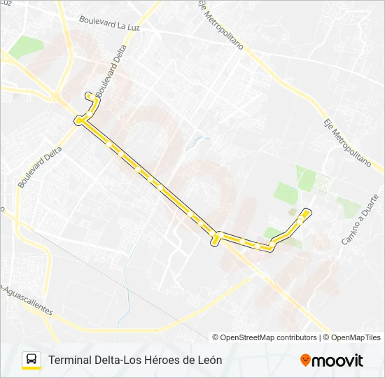 A-56 OTE-R Bus Line Map