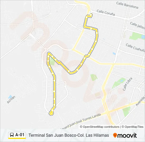 A-01 Bus Line Map
