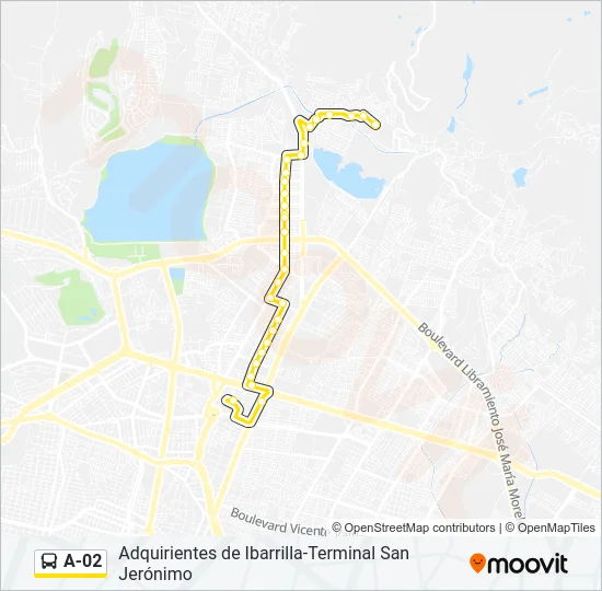 A-02 Bus Line Map
