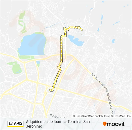A-02 Bus Line Map