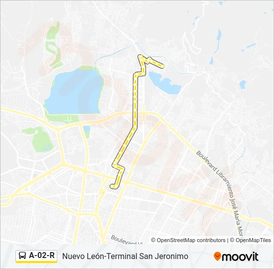 A-02-R Bus Line Map