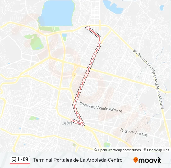 L-09 Bus Line Map