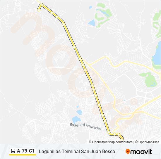 A-79-C1 bus Line Map