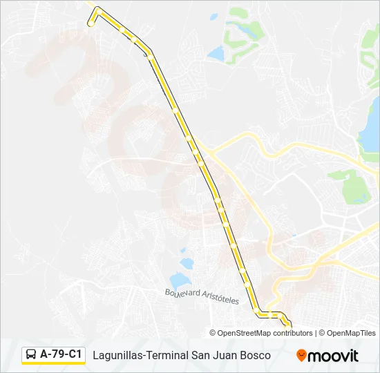 A-79-C1 Bus Line Map