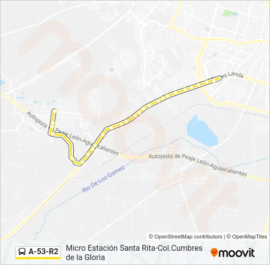 A-53-R2 Bus Line Map