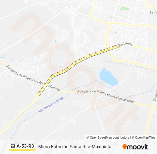 A-53-R3 Bus Line Map