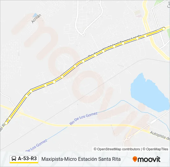 A-53-R3 Bus Line Map