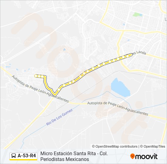 A-53-R4 bus Line Map