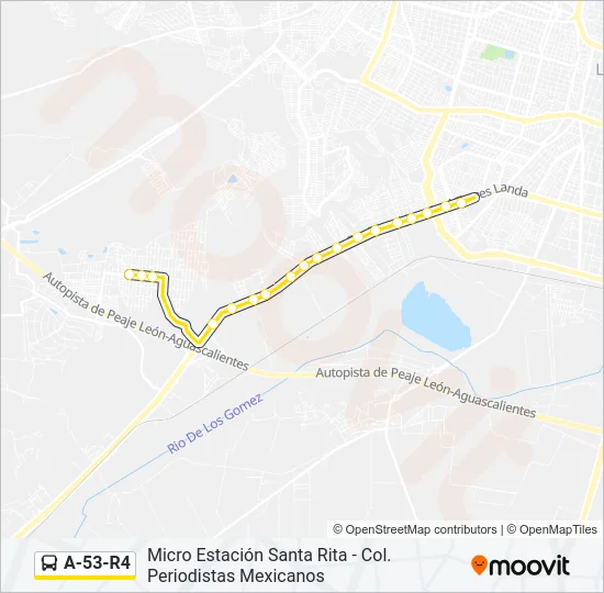 A-53-R4 Bus Line Map