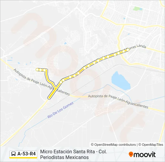 A-53-R4 Bus Line Map