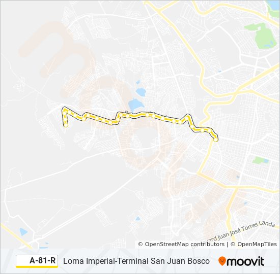 A-81-R bus Line Map