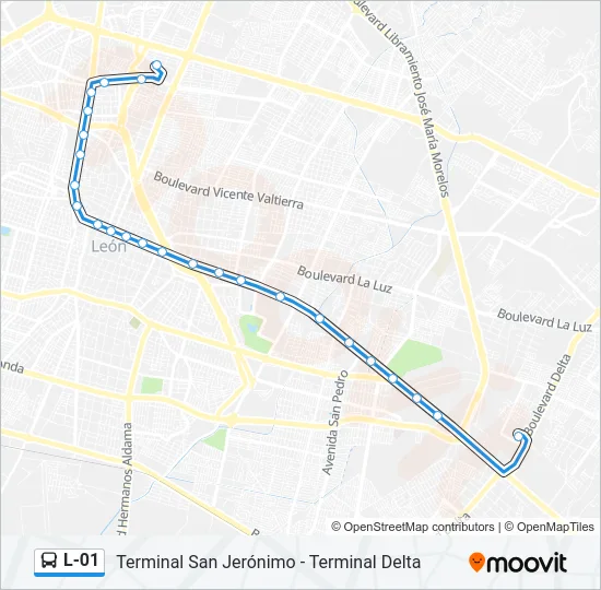 L-01 Bus Line Map