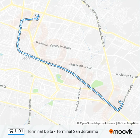 L-01 Bus Line Map