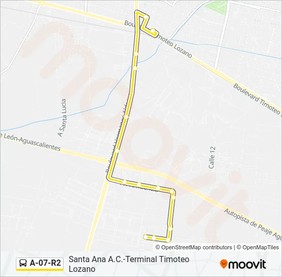 A-07-R2 Bus Line Map