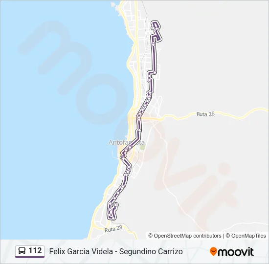 112 Bus Line Map