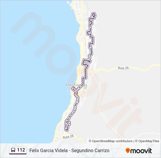 112 Bus Line Map