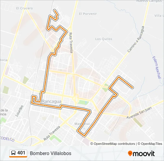 401 Bus Line Map