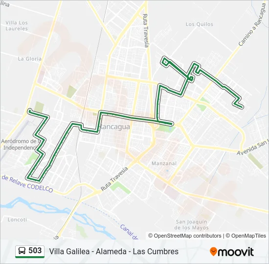 503 Bus Line Map