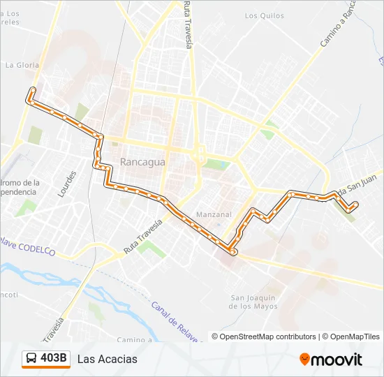 403B Bus Line Map