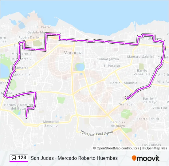 123 Bus Line Map