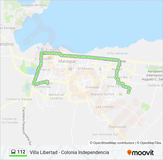 112 Bus Line Map