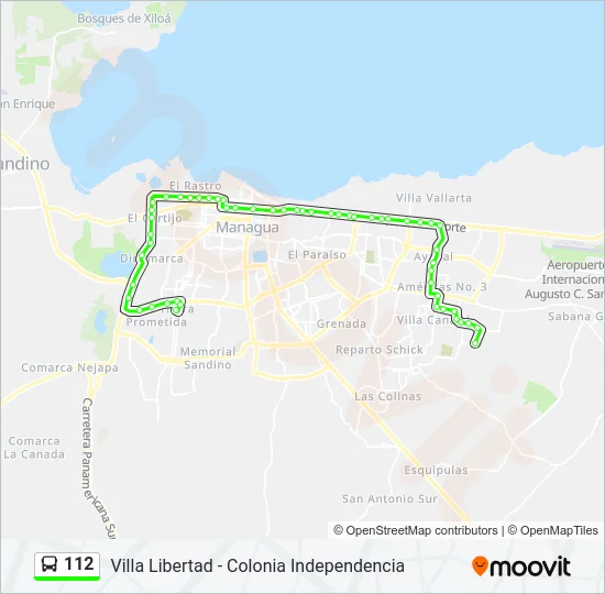 112 Bus Line Map