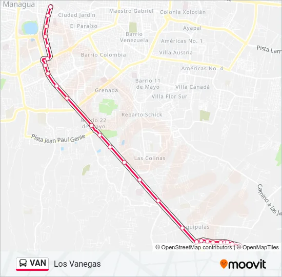 VAN Bus Line Map