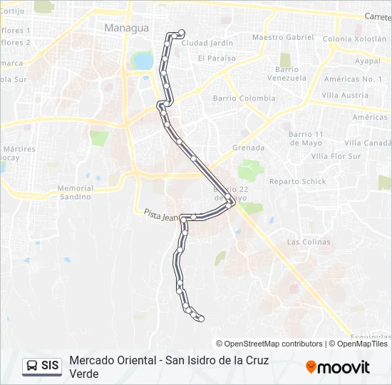SIS Bus Line Map