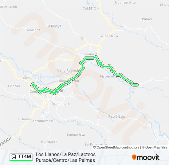 TT4M Bus Line Map