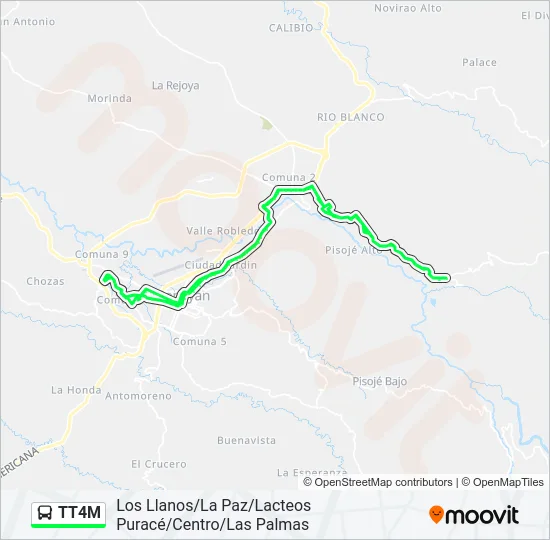 TT4M Bus Line Map